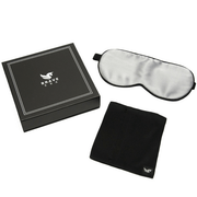 100% Silk Sleep Mask with Compact Travel Pouch and Luxury Gift Box by BRAVE ERA